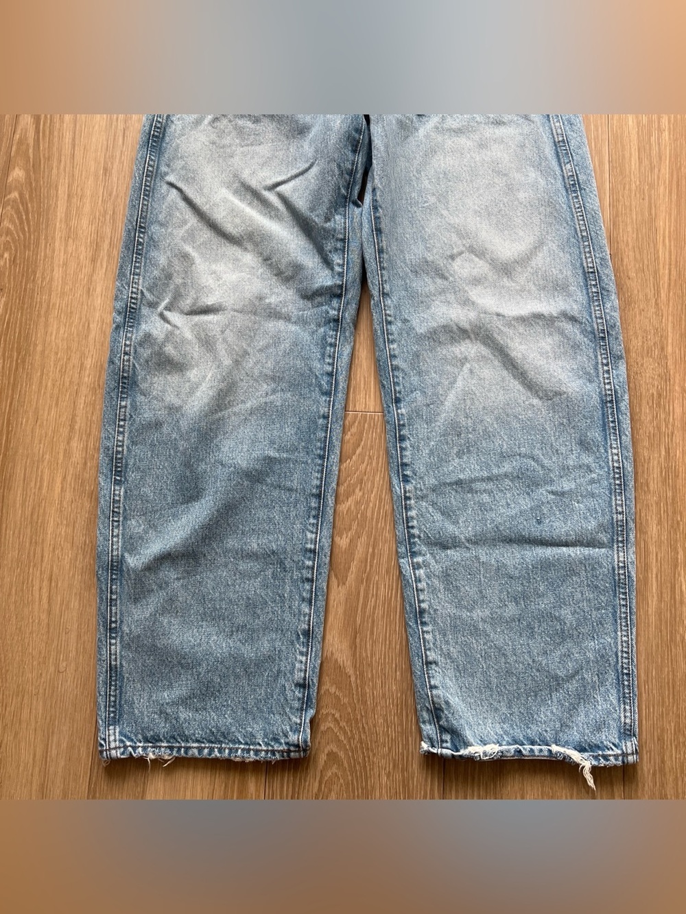 Madewell the balloon Light blue wide leg denim jeans #denim #baggy - Picture 2 of 5